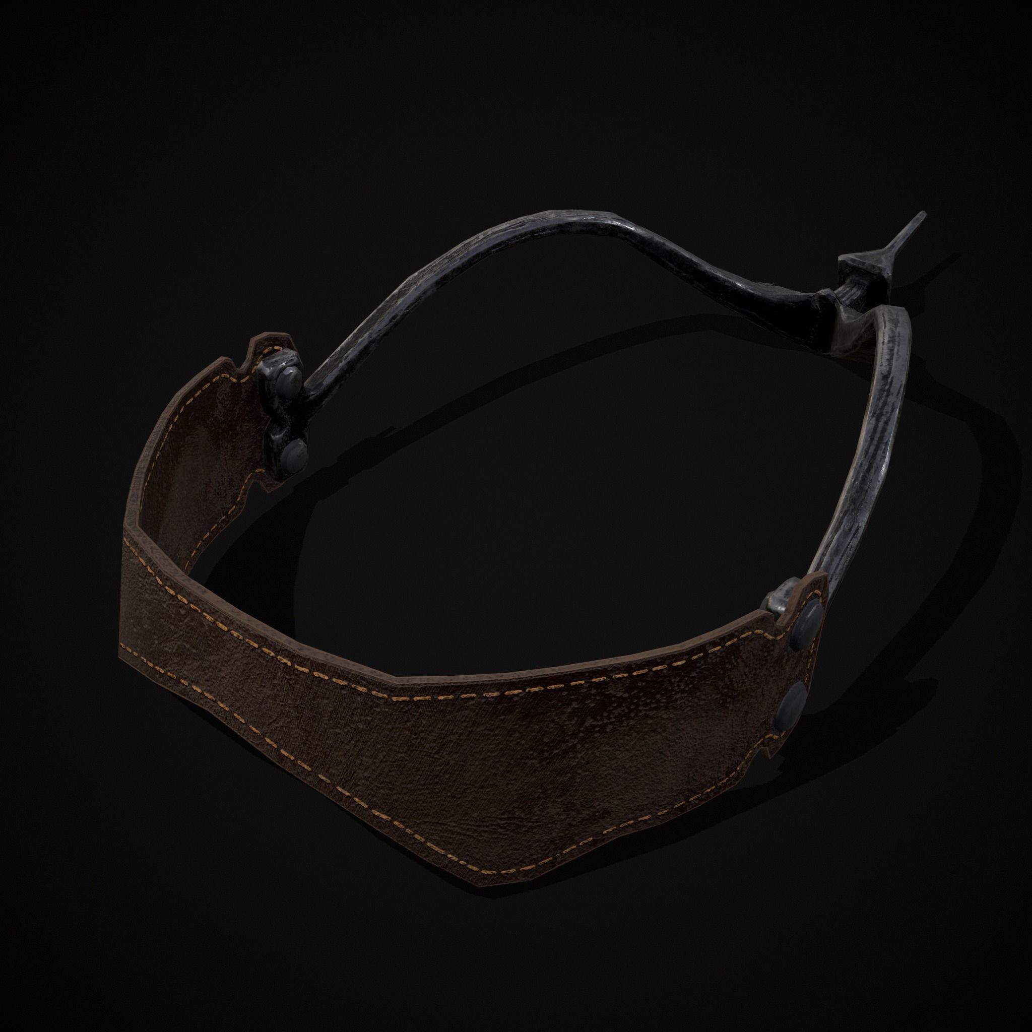 Three Prick Spurs Low-poly 3D model_7