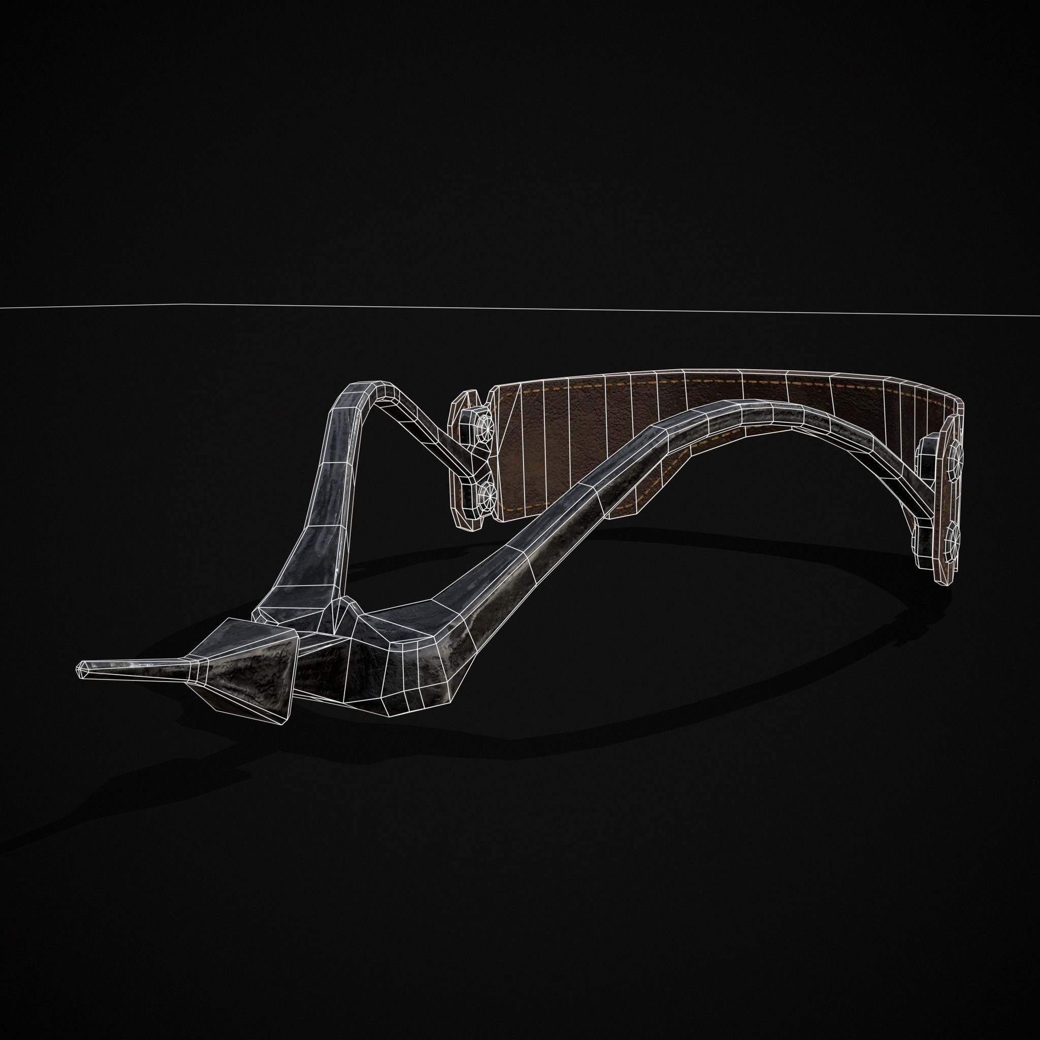 Three Prick Spurs Low-poly 3D model_10