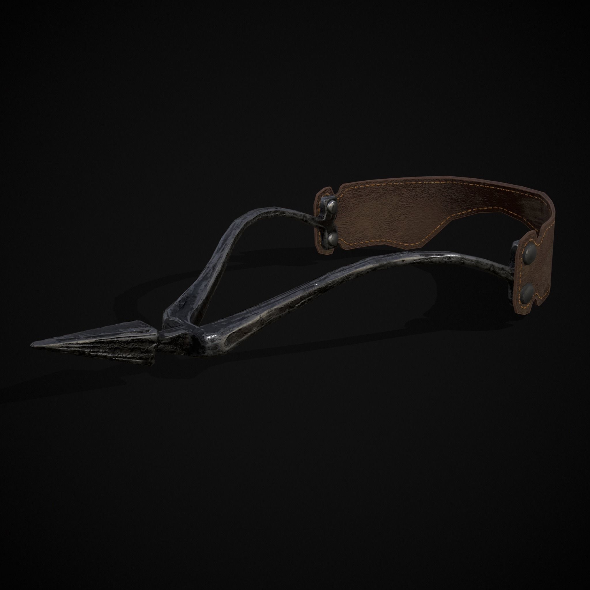 Three Prick Spurs Low-poly 3D model_15