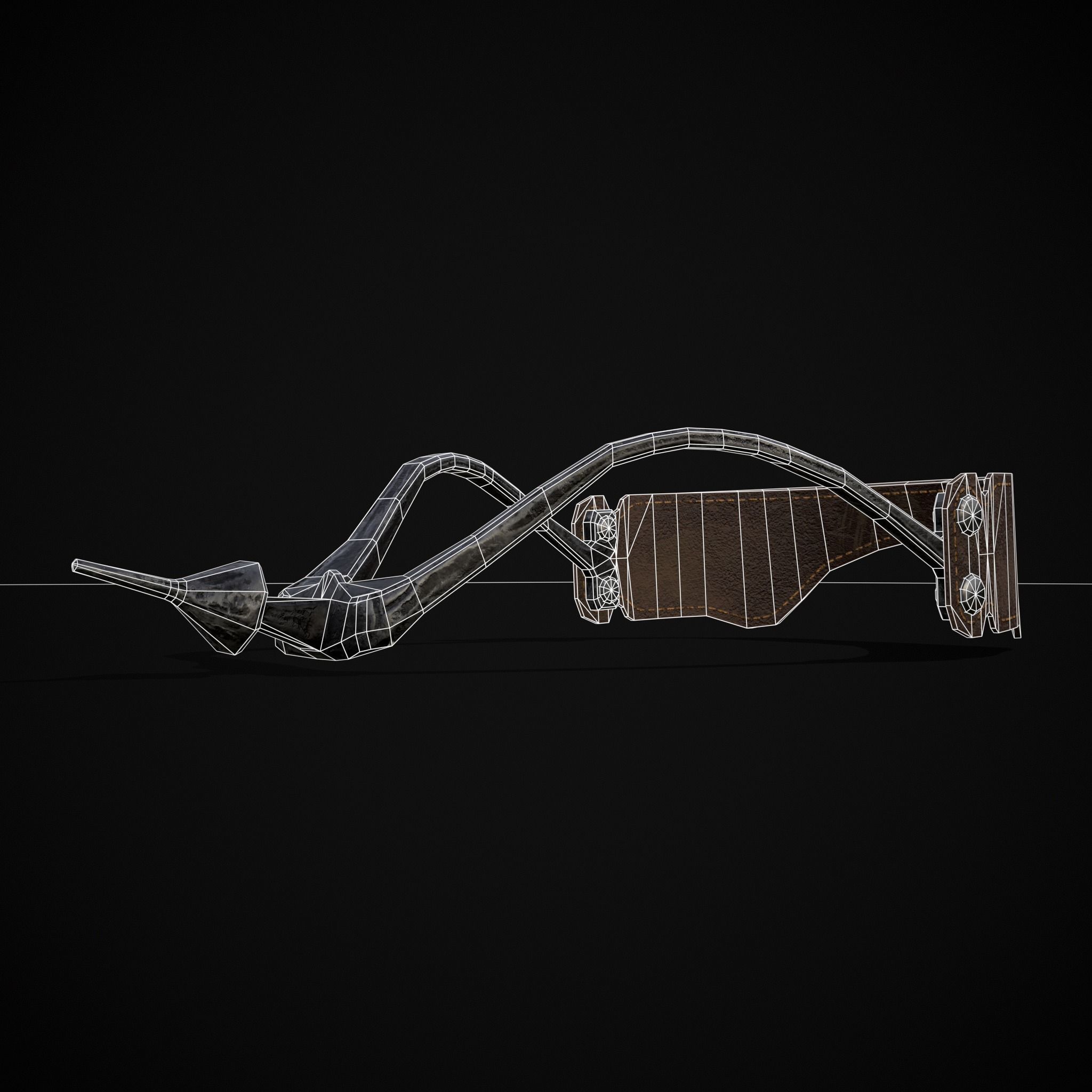 Three Prick Spurs Low-poly 3D model_20