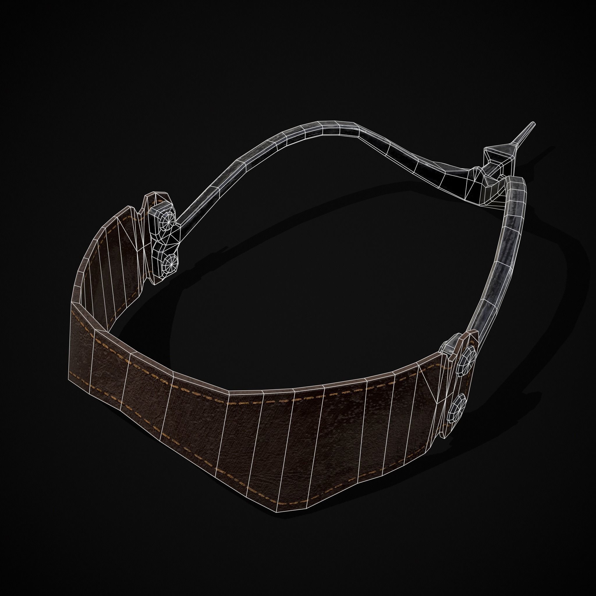 Three Prick Spurs Low-poly 3D model_8