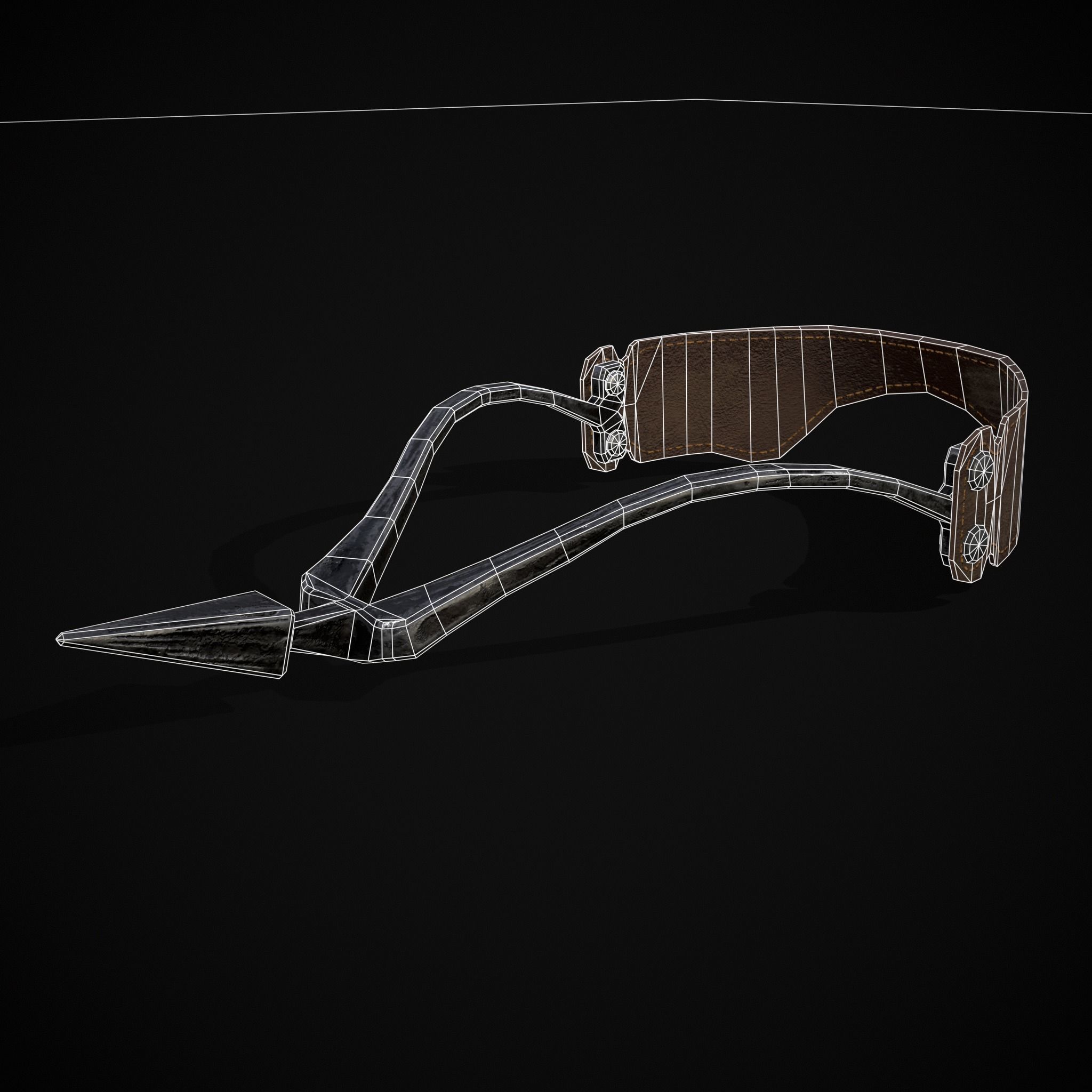 Three Prick Spurs Low-poly 3D model_16
