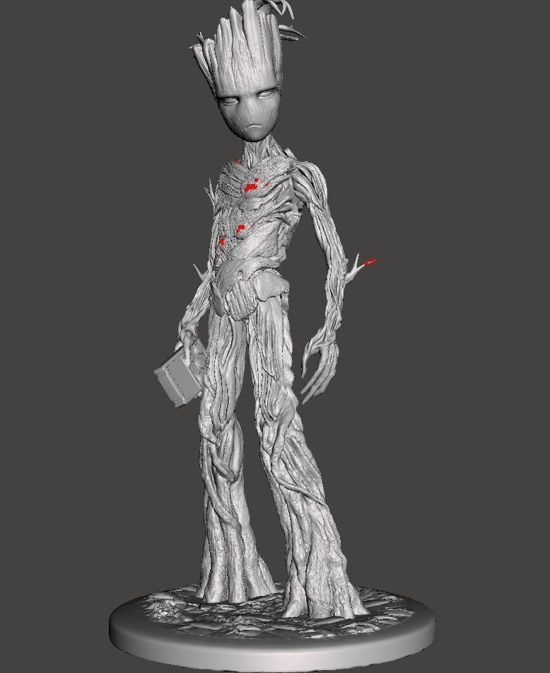 Groot young 3d model 3D print model_5