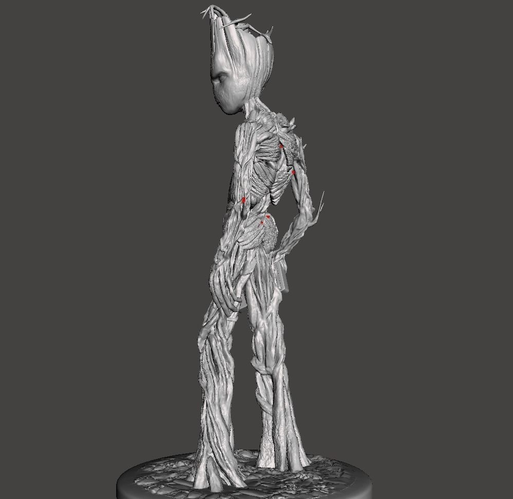 Groot young 3d model 3D print model_2