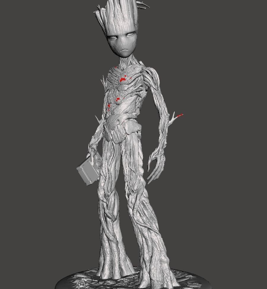 Groot young 3d model 3D print model_1