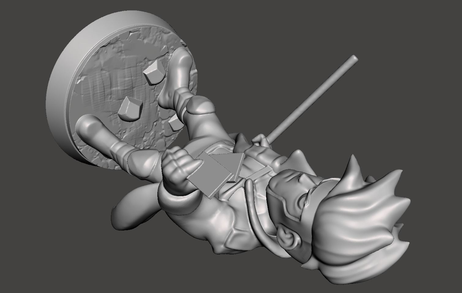 Gambit chibi 3d model for 3d printing 3D print model_2