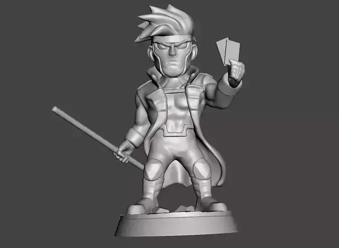 Gambit chibi  3d model for 3d printing 