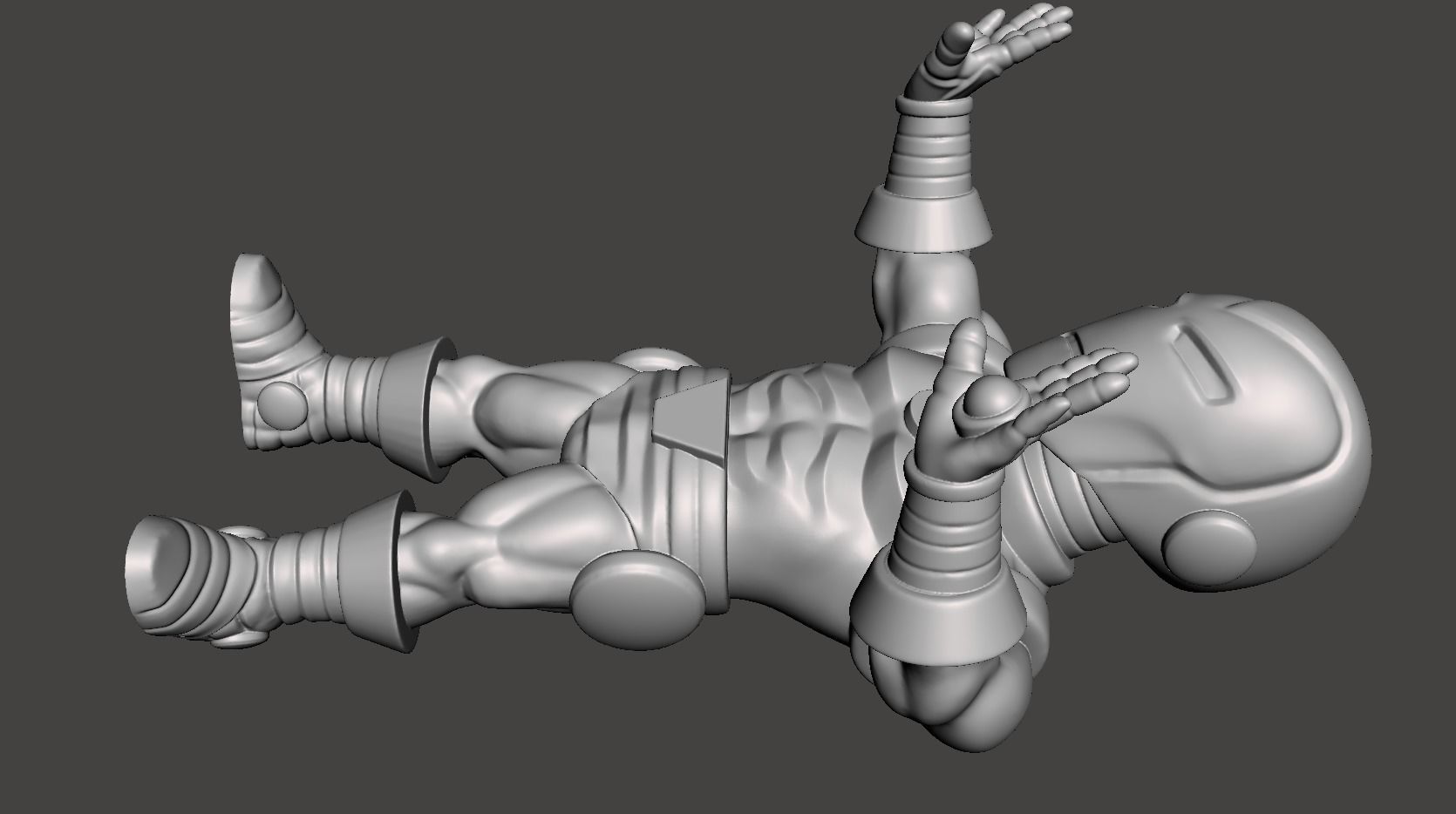 ironman chibi with base 3d model for 3d printing 3D print model_7