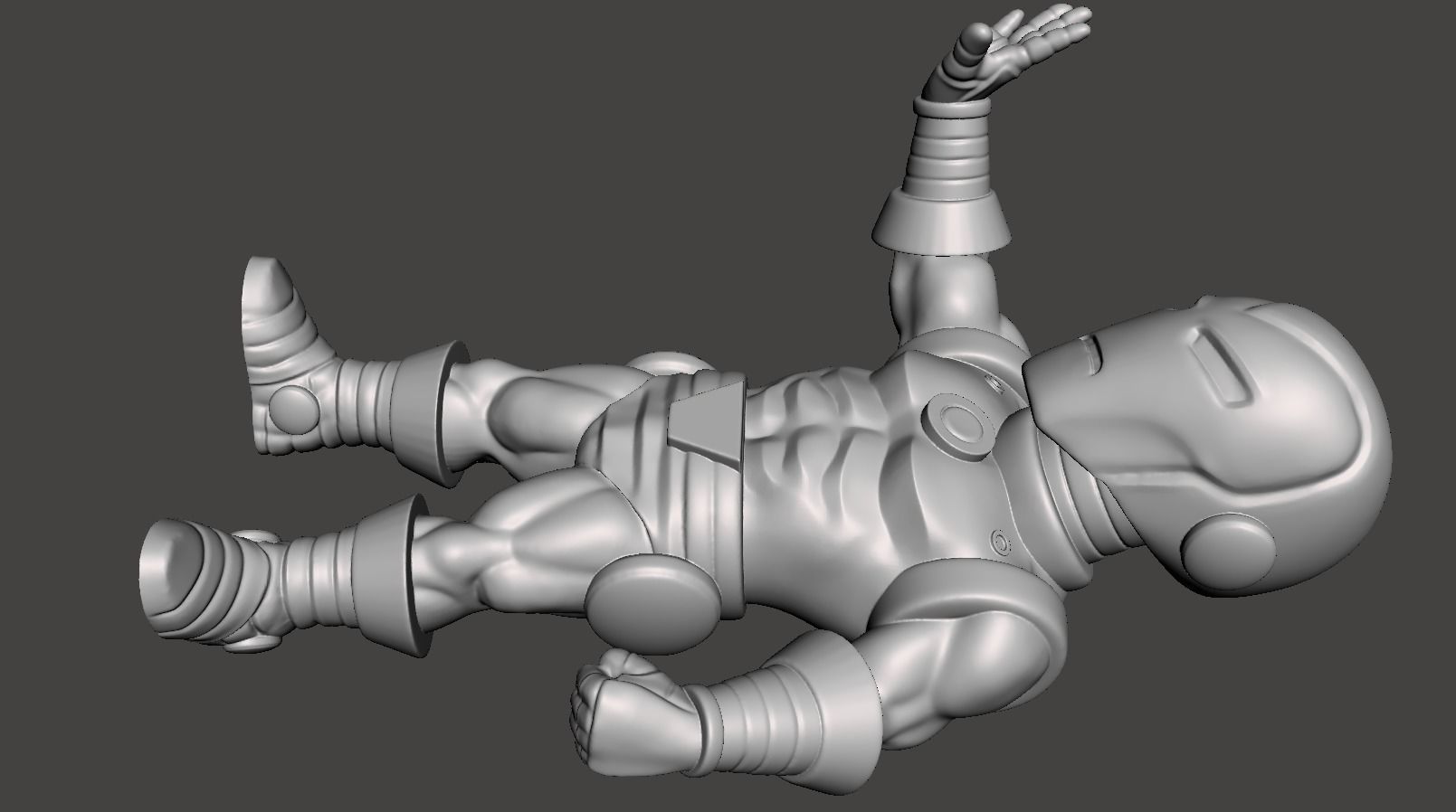 ironman chibi with base 3d model for 3d printing 3D print model_3