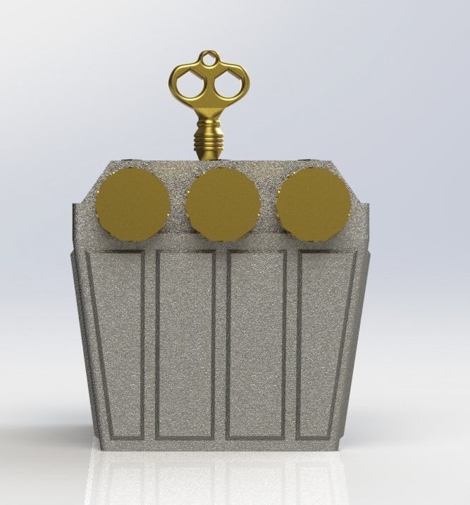 BOX WITH CODE LOCK FREE SUPPORT 3D print model_6