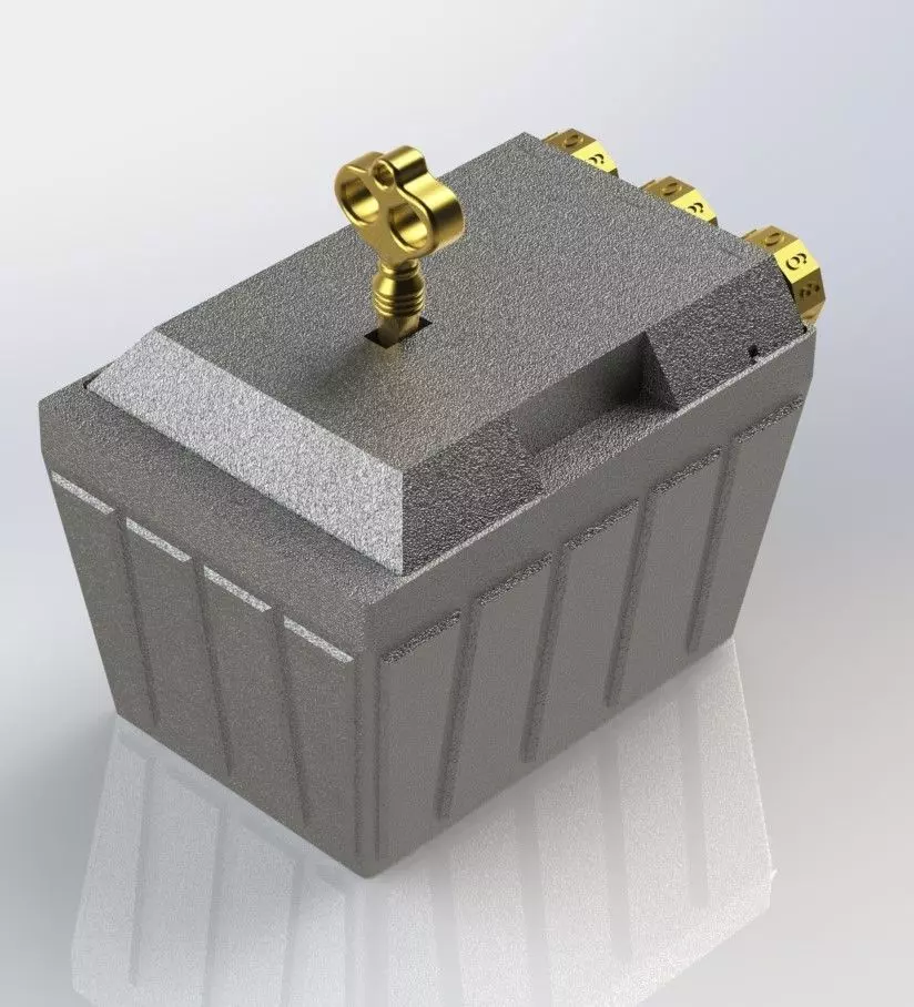 BOX WITH CODE LOCK FREE SUPPORT 3D print model_0