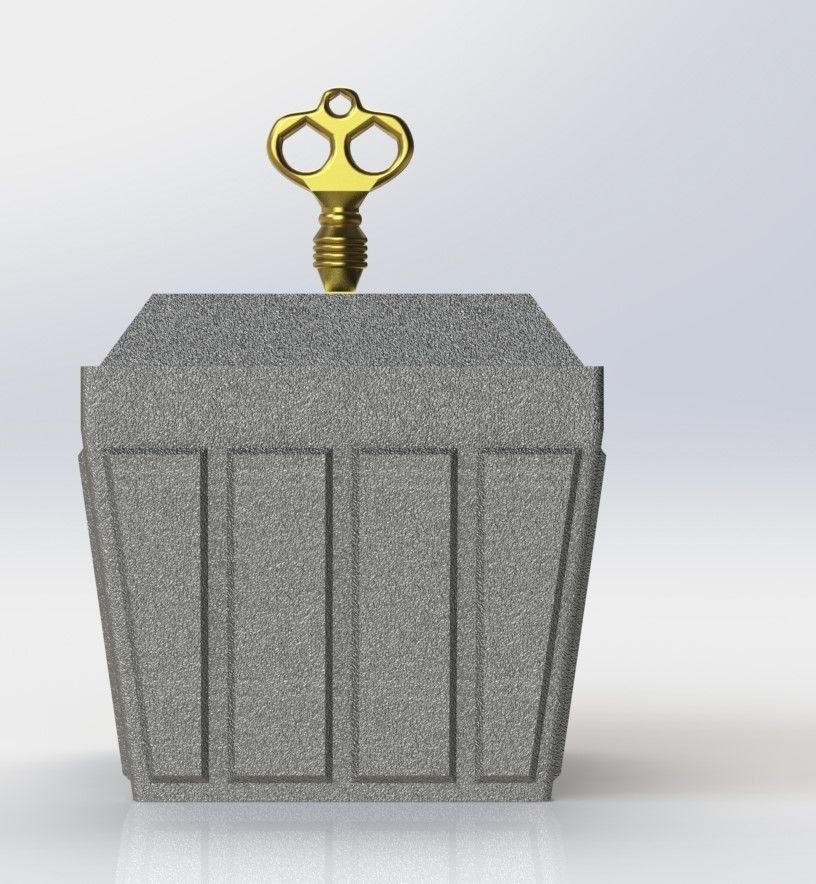 BOX WITH CODE LOCK FREE SUPPORT 3D print model_1