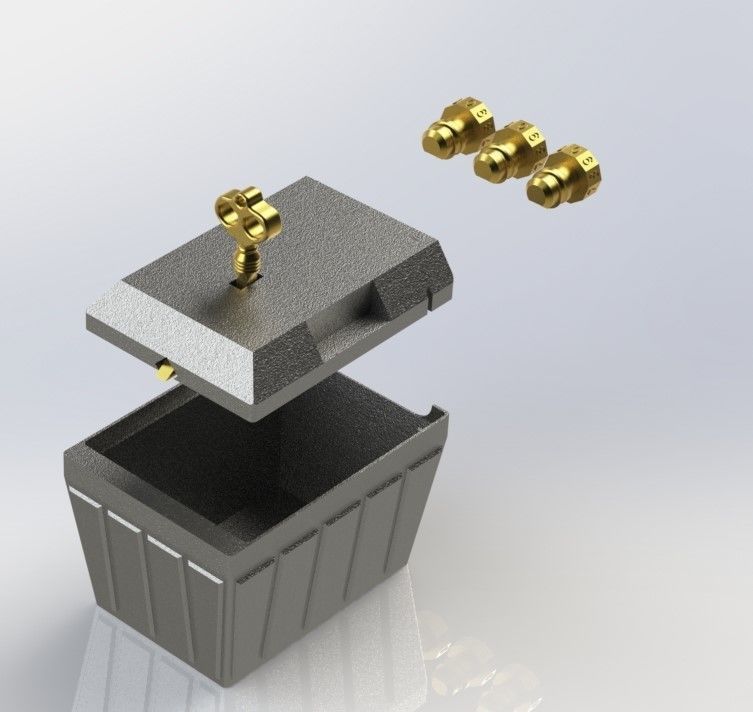 BOX WITH CODE LOCK FREE SUPPORT 3D print model_5