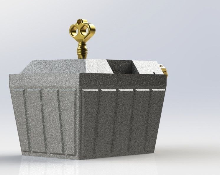 BOX WITH CODE LOCK FREE SUPPORT 3D print model_4