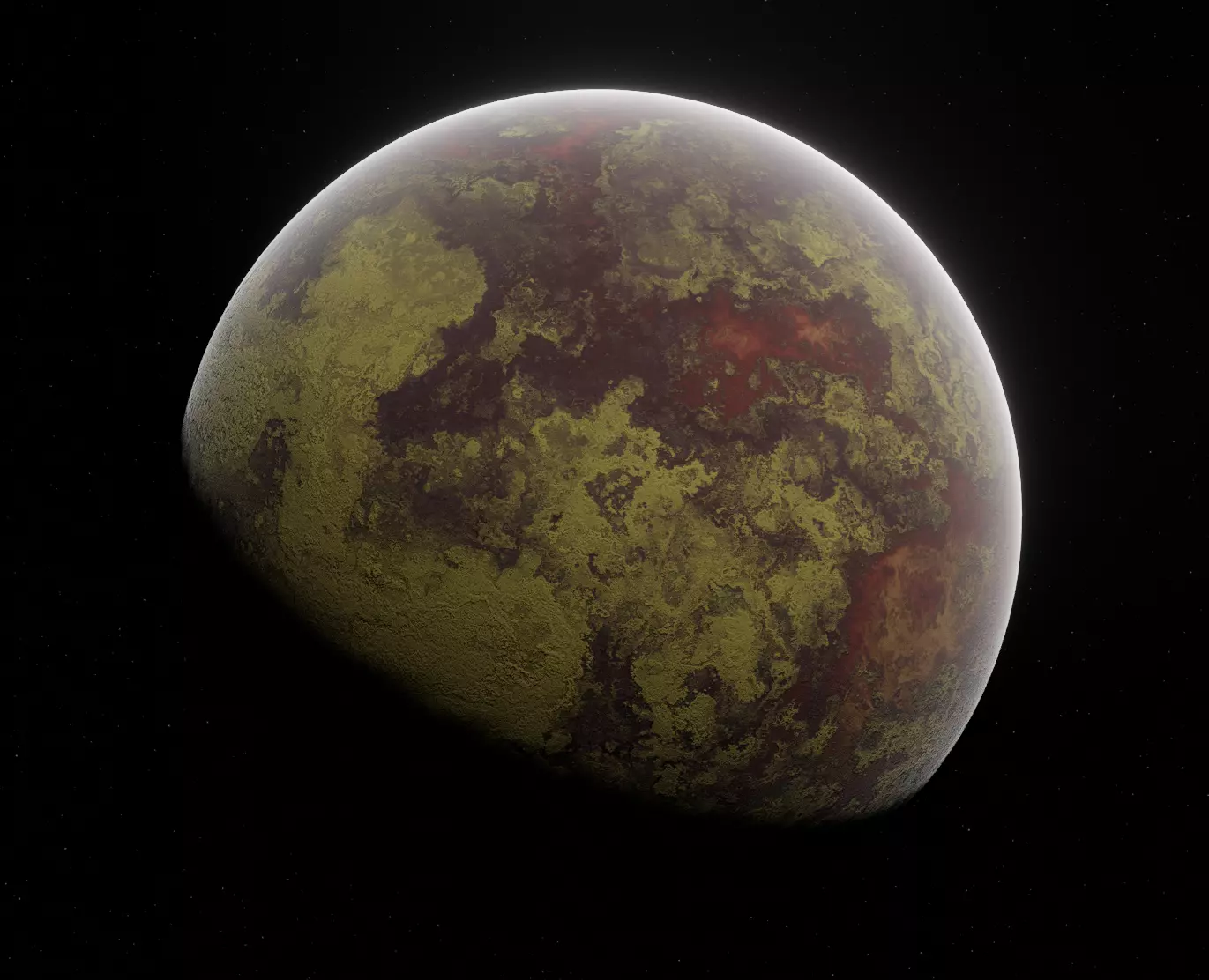 Planet Space Ready to game Low-poly 3D model