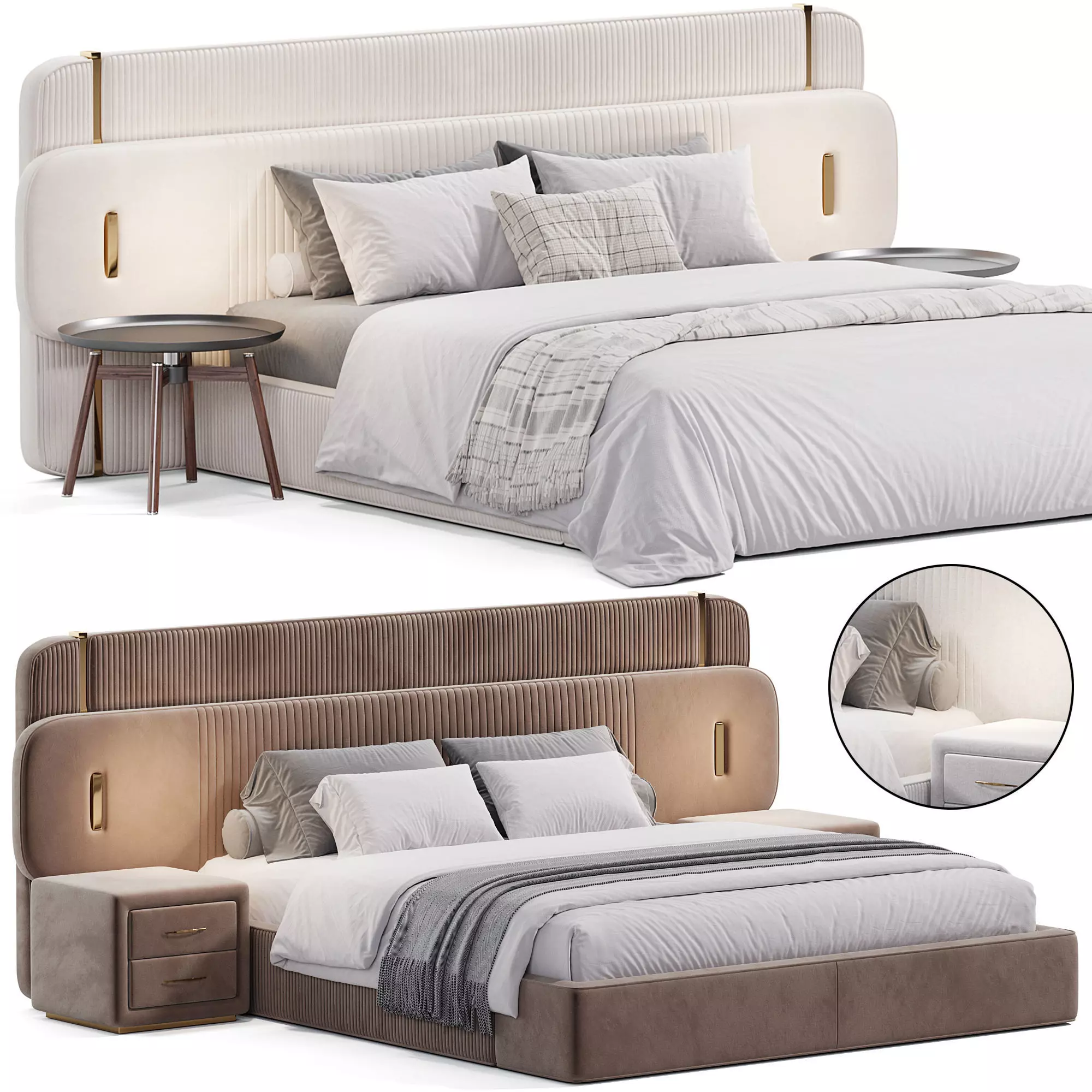 Papillon XL Bed 3D model_0