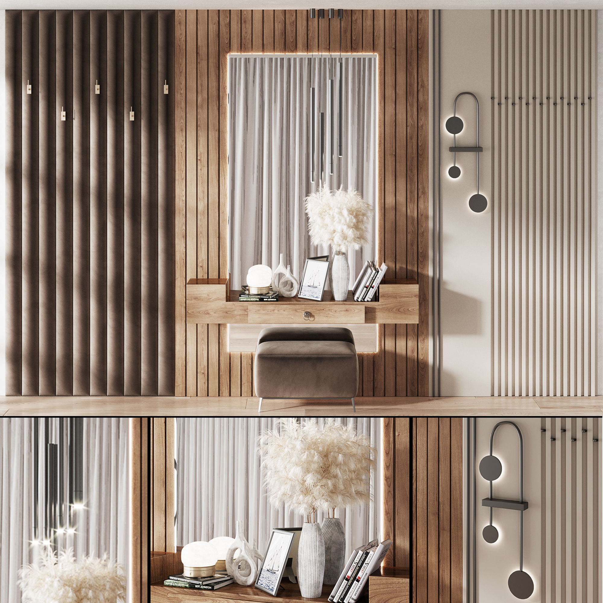 Hallway Set  N8  1 3D model_3