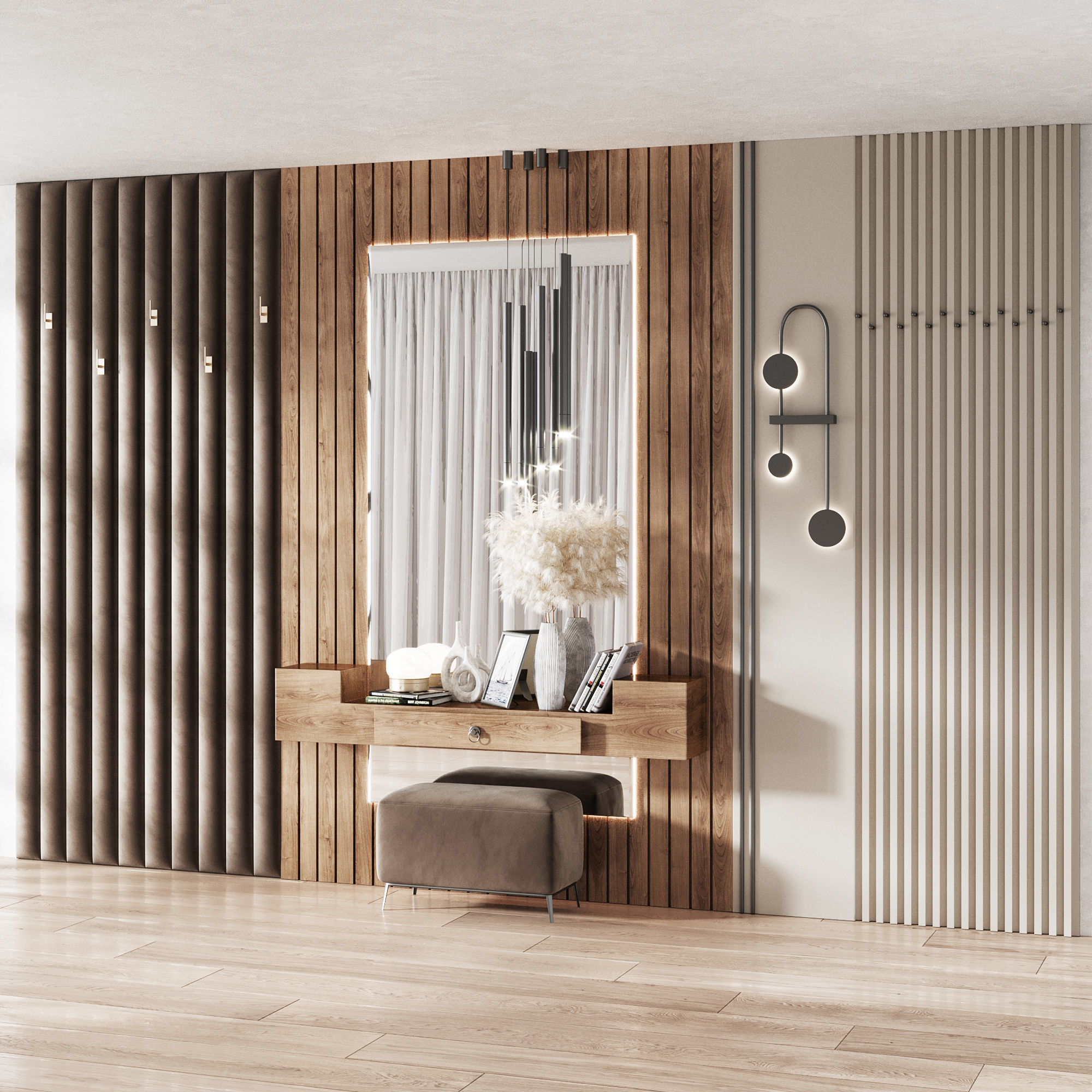 Hallway Set  N8  1 3D model_5