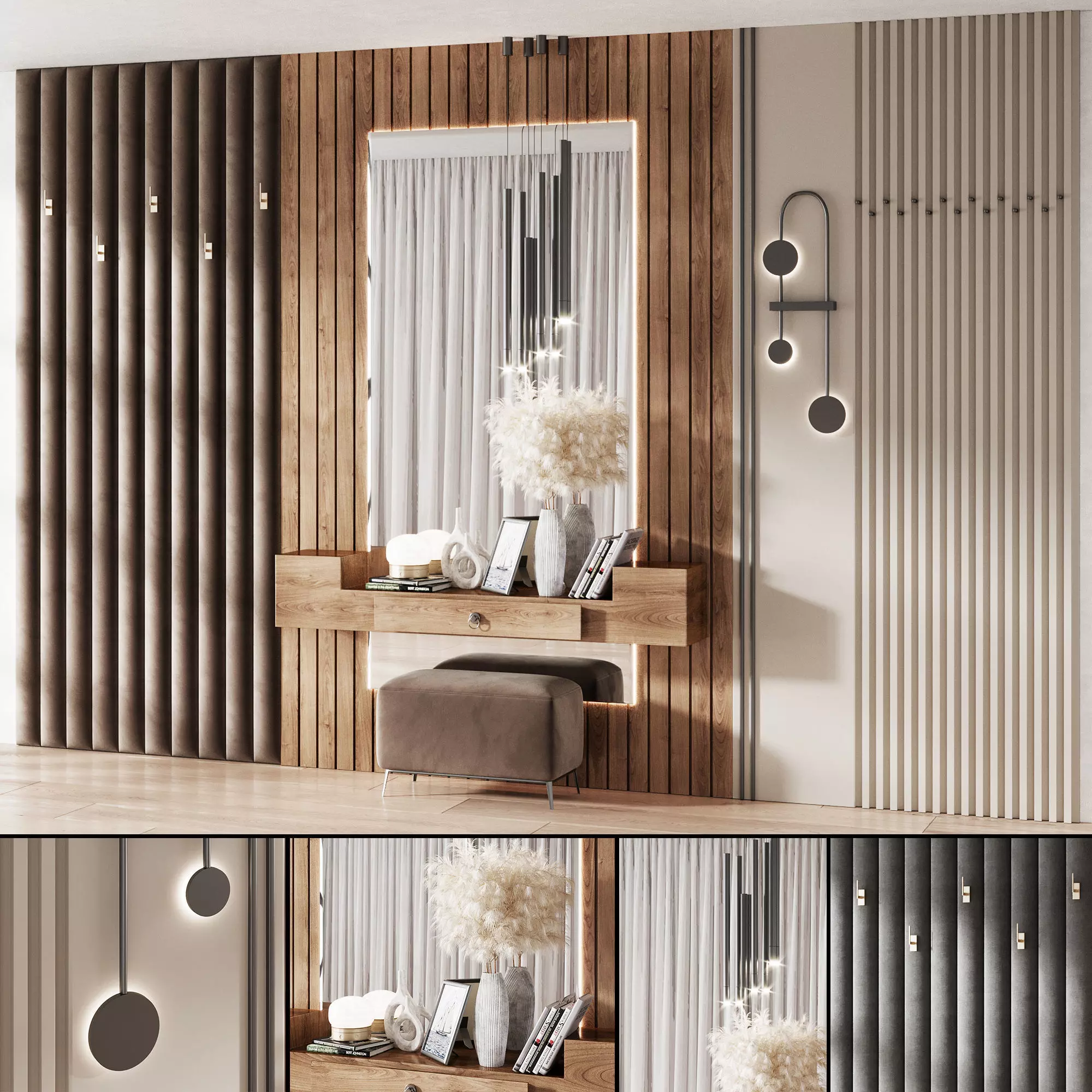 Hallway Set  N8  1 3D model_0