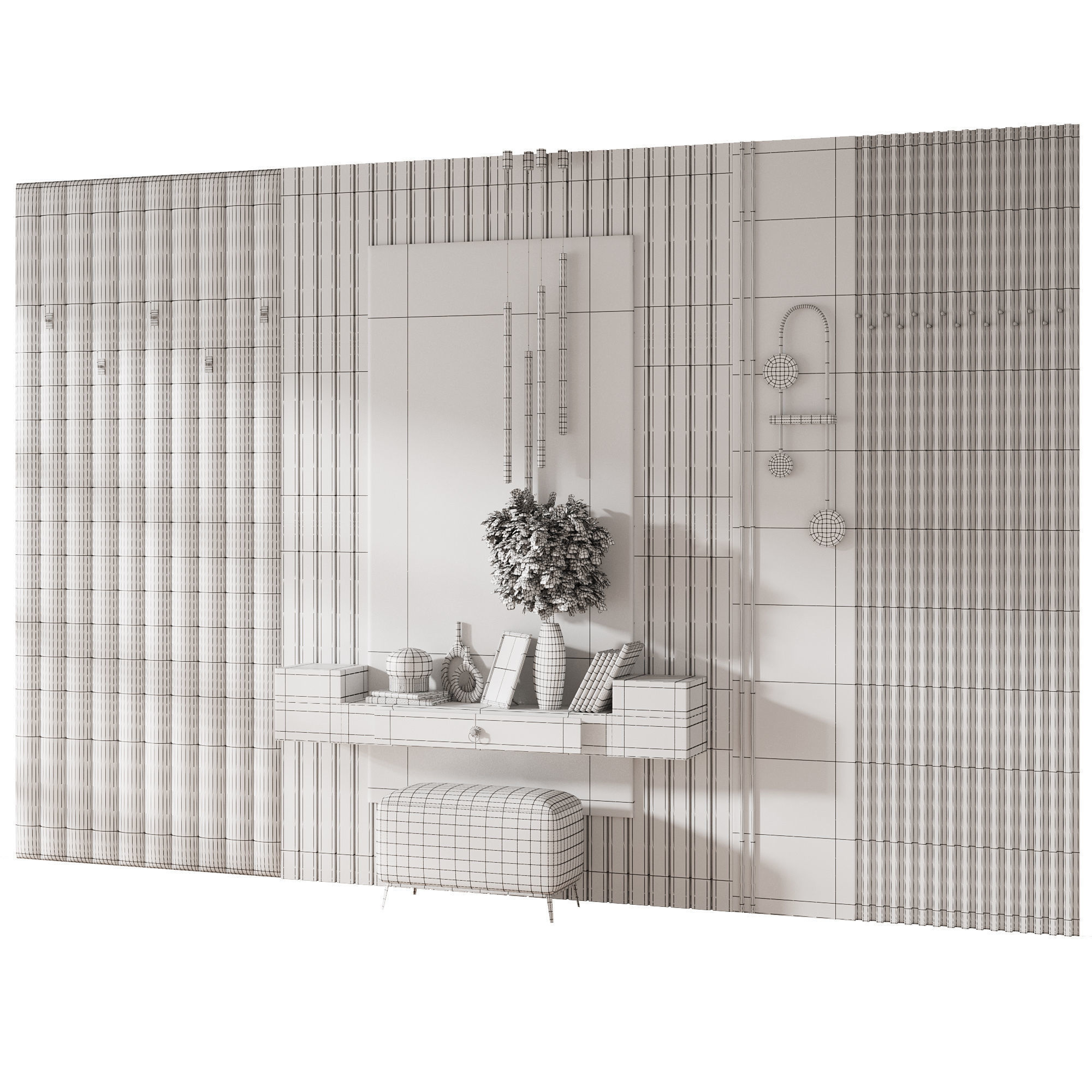 Hallway Set  N8  1 3D model_7