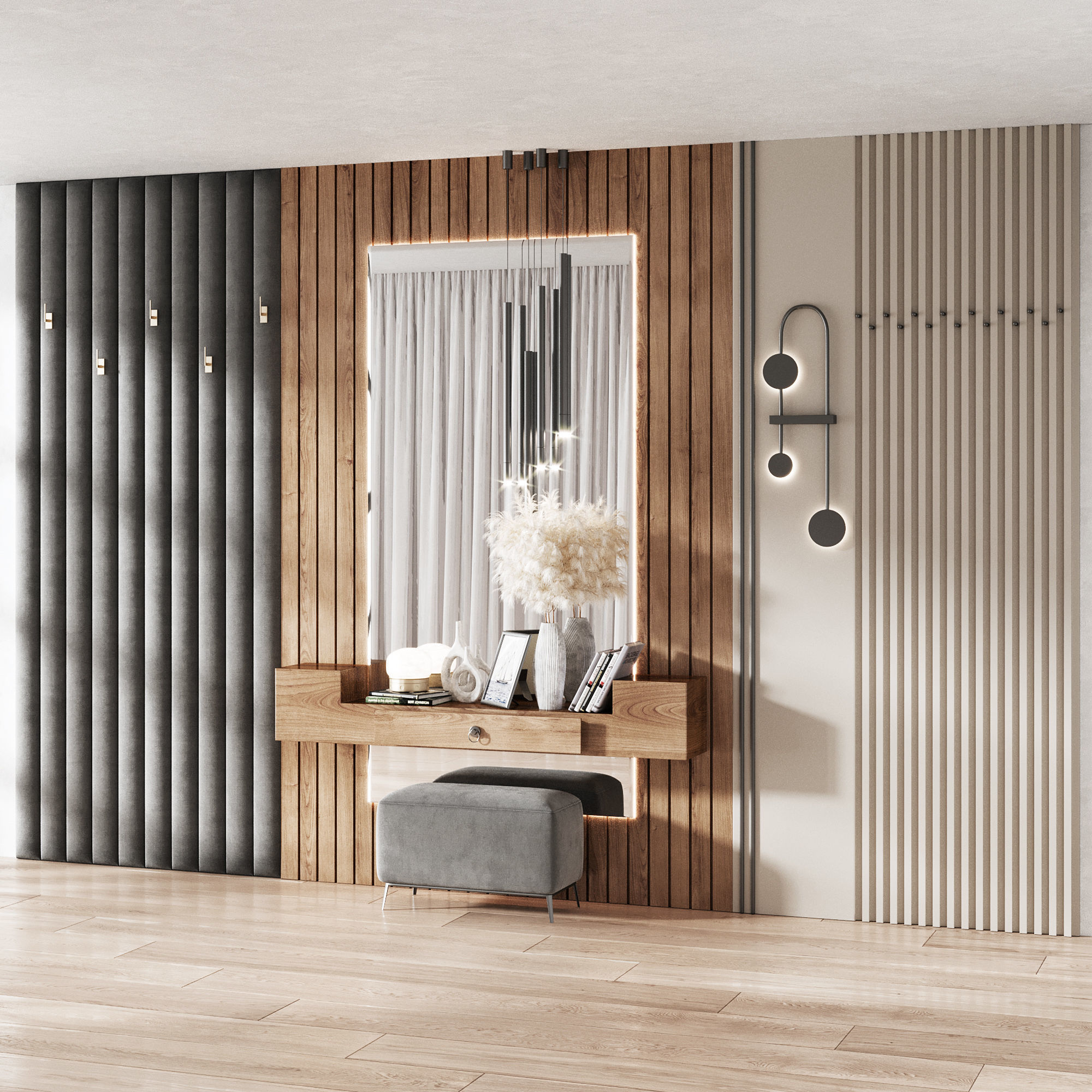 Hallway Set  N8  1 3D model_1