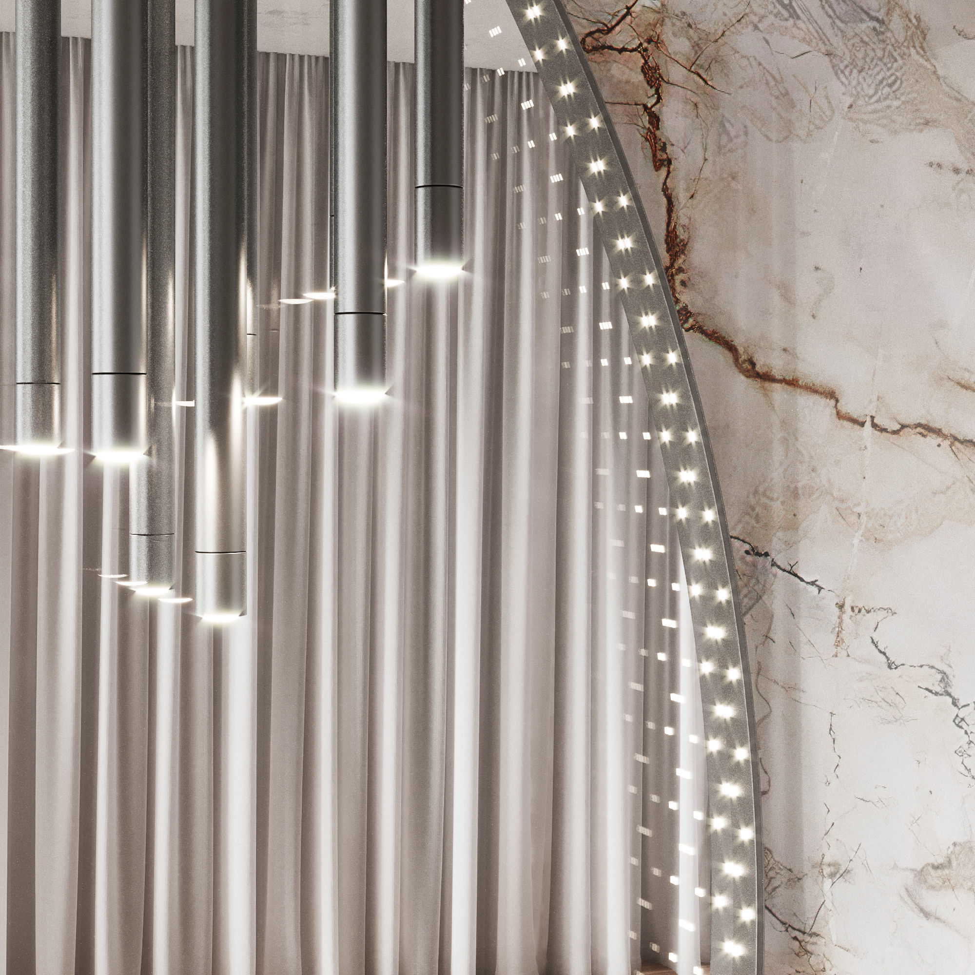 Hallway Set  N10 3D model_4