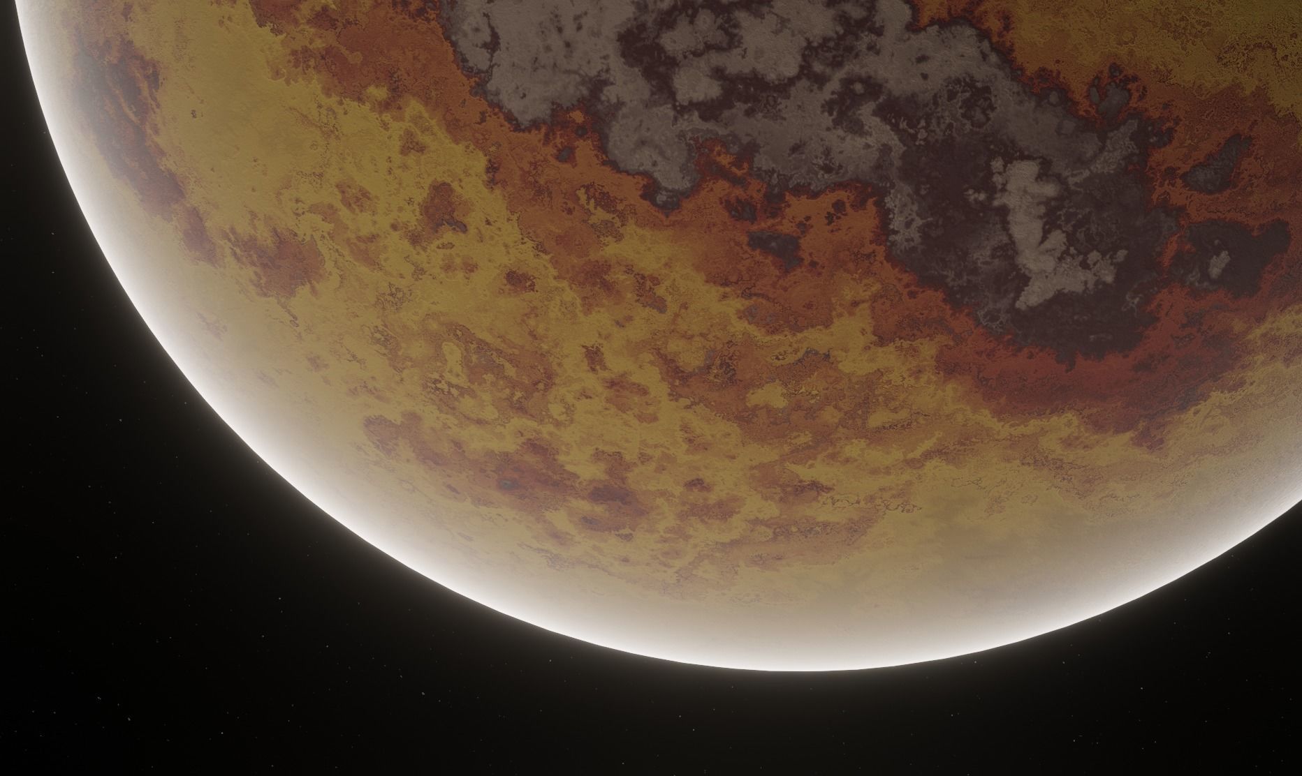 Planet Space Ready to game Low-poly 3D model_9