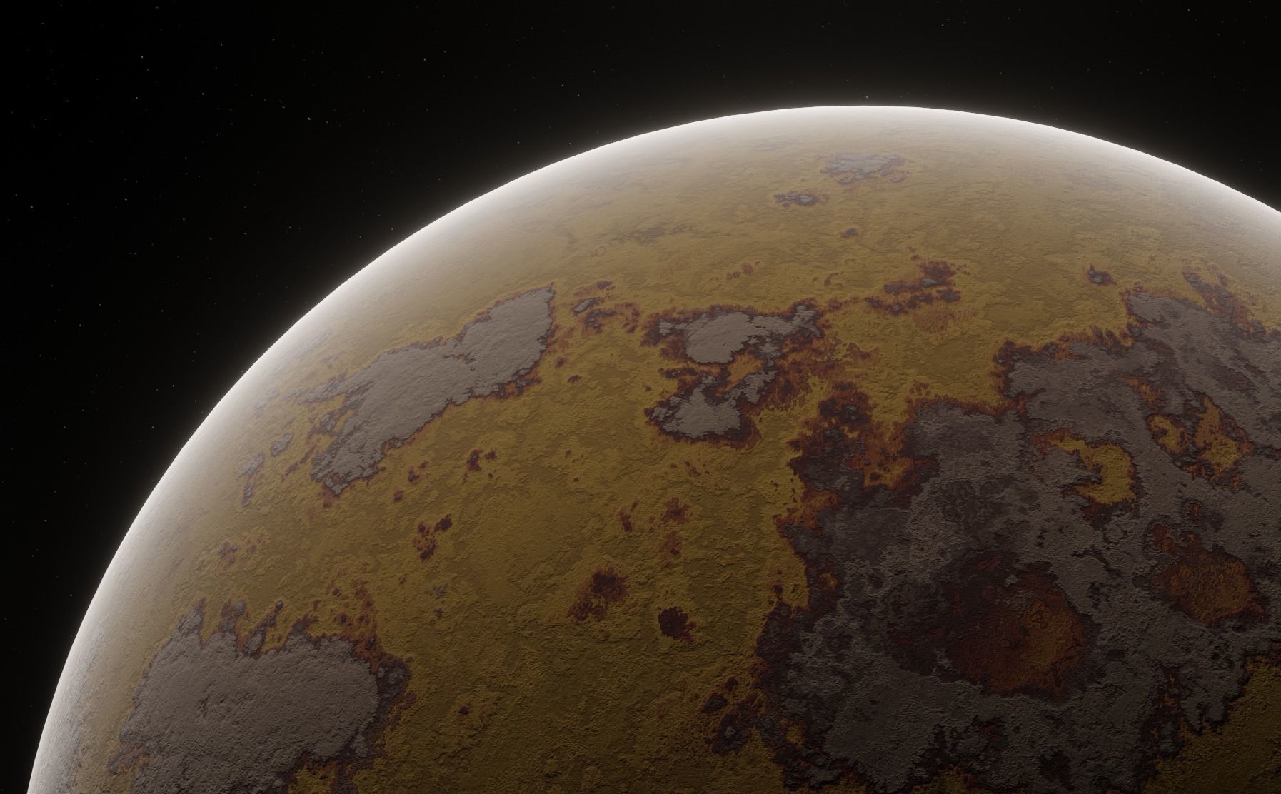 Planet Space Ready to game Low-poly 3D model_5