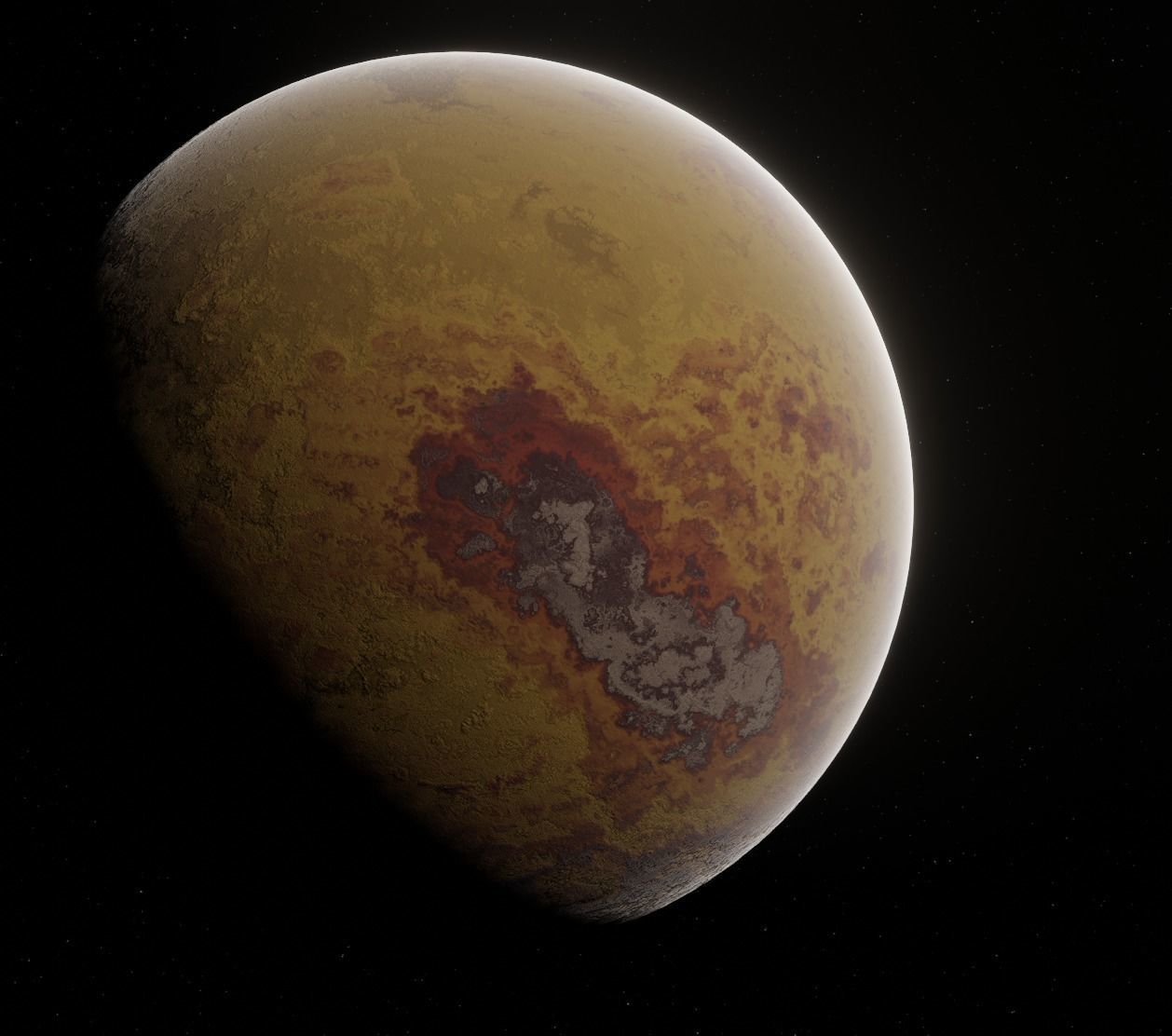 Planet Space Ready to game Low-poly 3D model_2