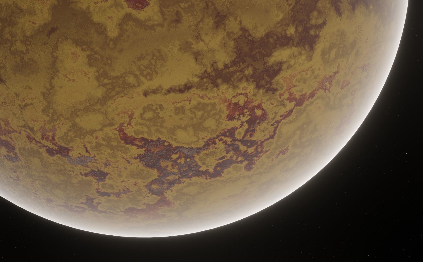 Planet Space Ready to game Low-poly 3D model_4