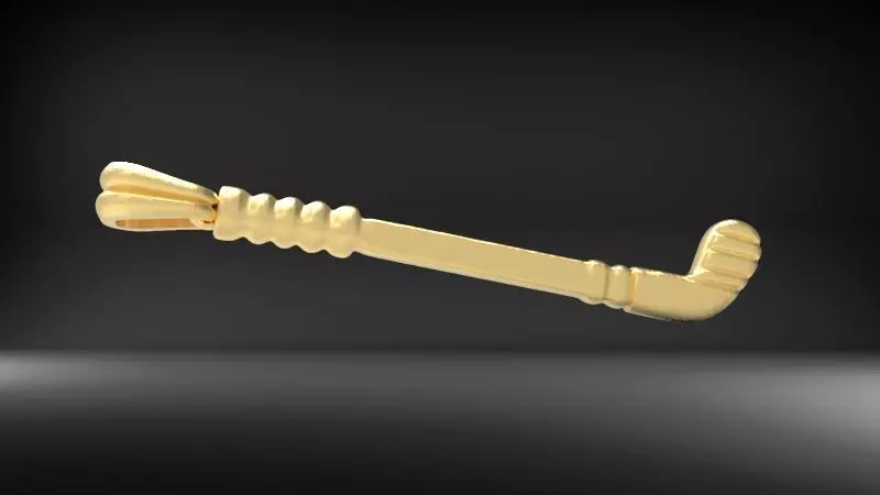 Hockey Stick Jewelry Pendant Sports Necklace Gift 3D print model