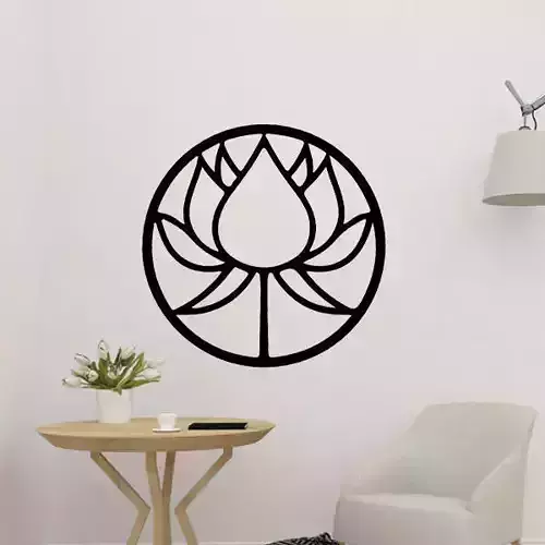 Lotus Flower Wall Decor 3D print model