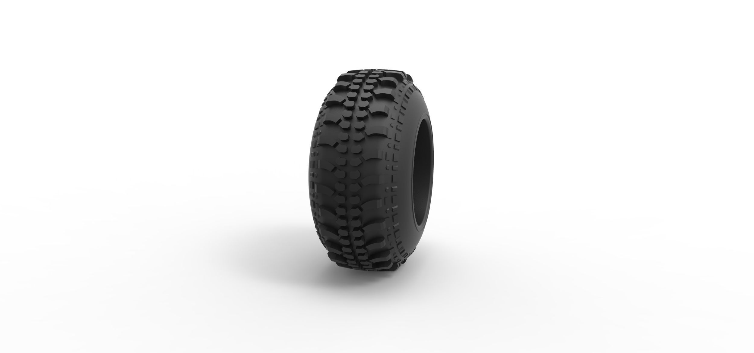 Offroad tire 92 Scale 1 to 25 3D print model_2