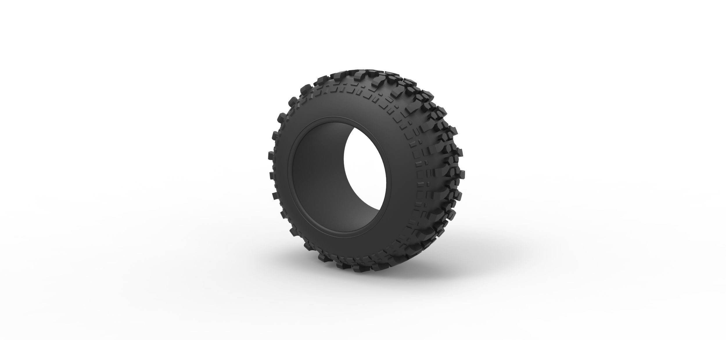Offroad tire 92 Scale 1 to 25 3D print model_6