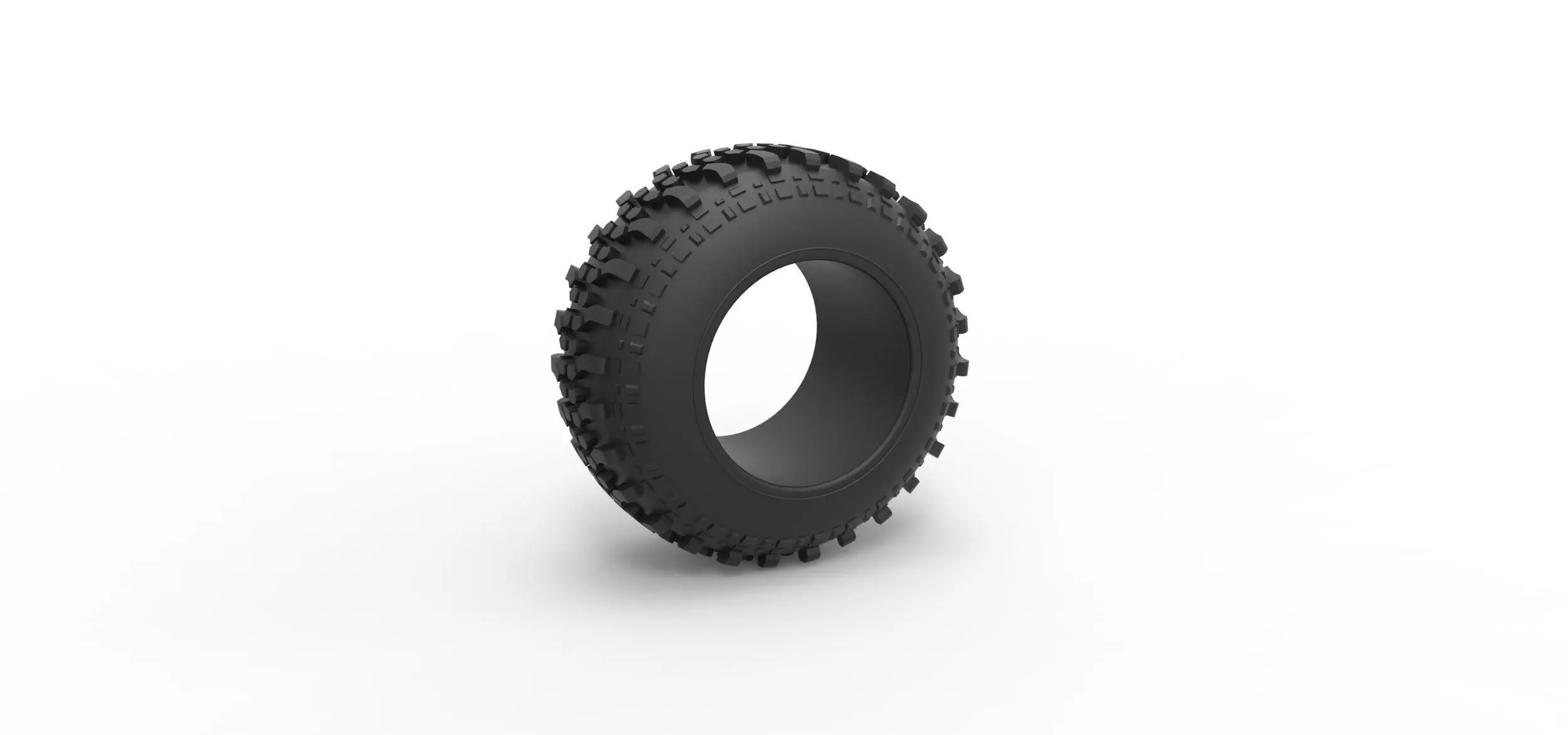 Offroad tire 92 Scale 1 to 25 3D print model_0