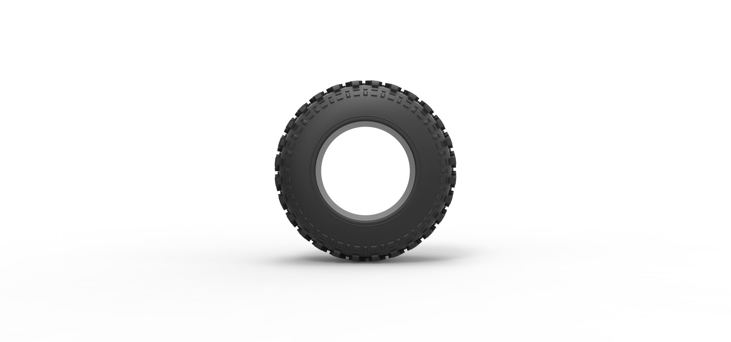 Offroad tire 92 Scale 1 to 25 3D print model_4