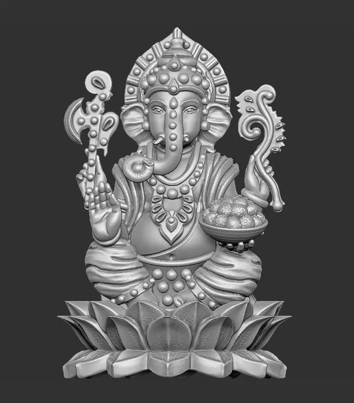 GANPATI PENDENT II GANESHA FULLBODY II 3D print model_0