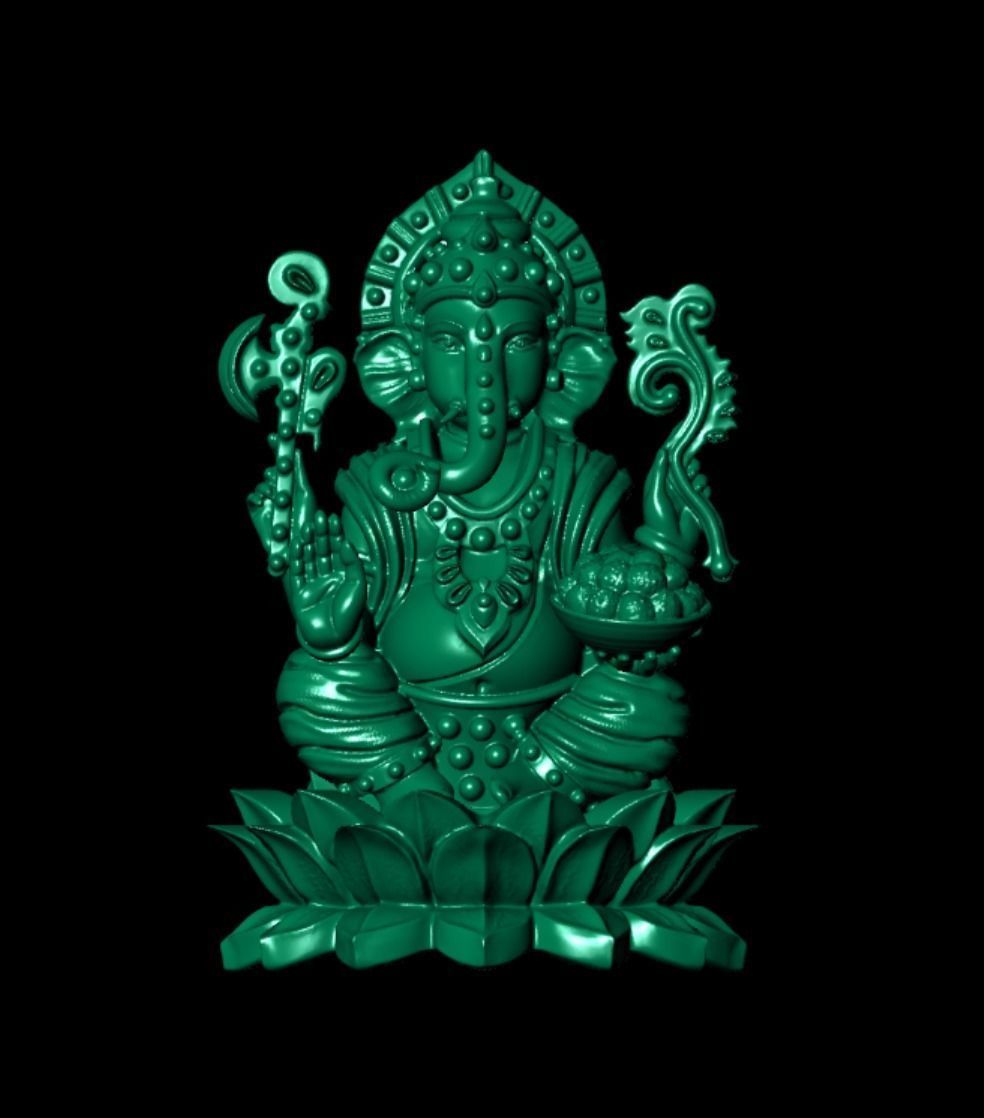 GANPATI PENDENT II GANESHA FULLBODY II 3D print model_1