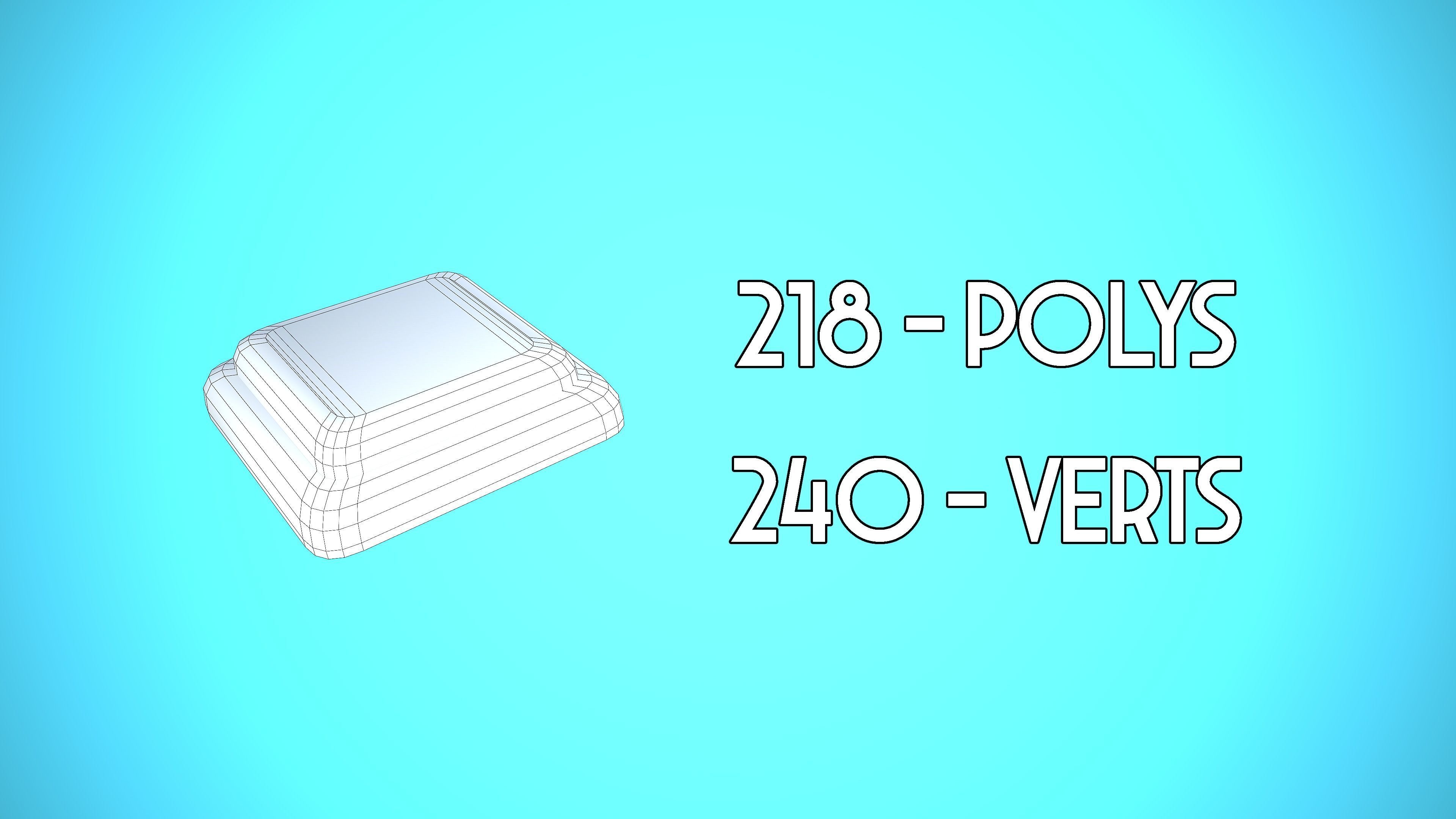 PRESSURE PLATE CARTOON STYLIZED Low-poly 3D model_2