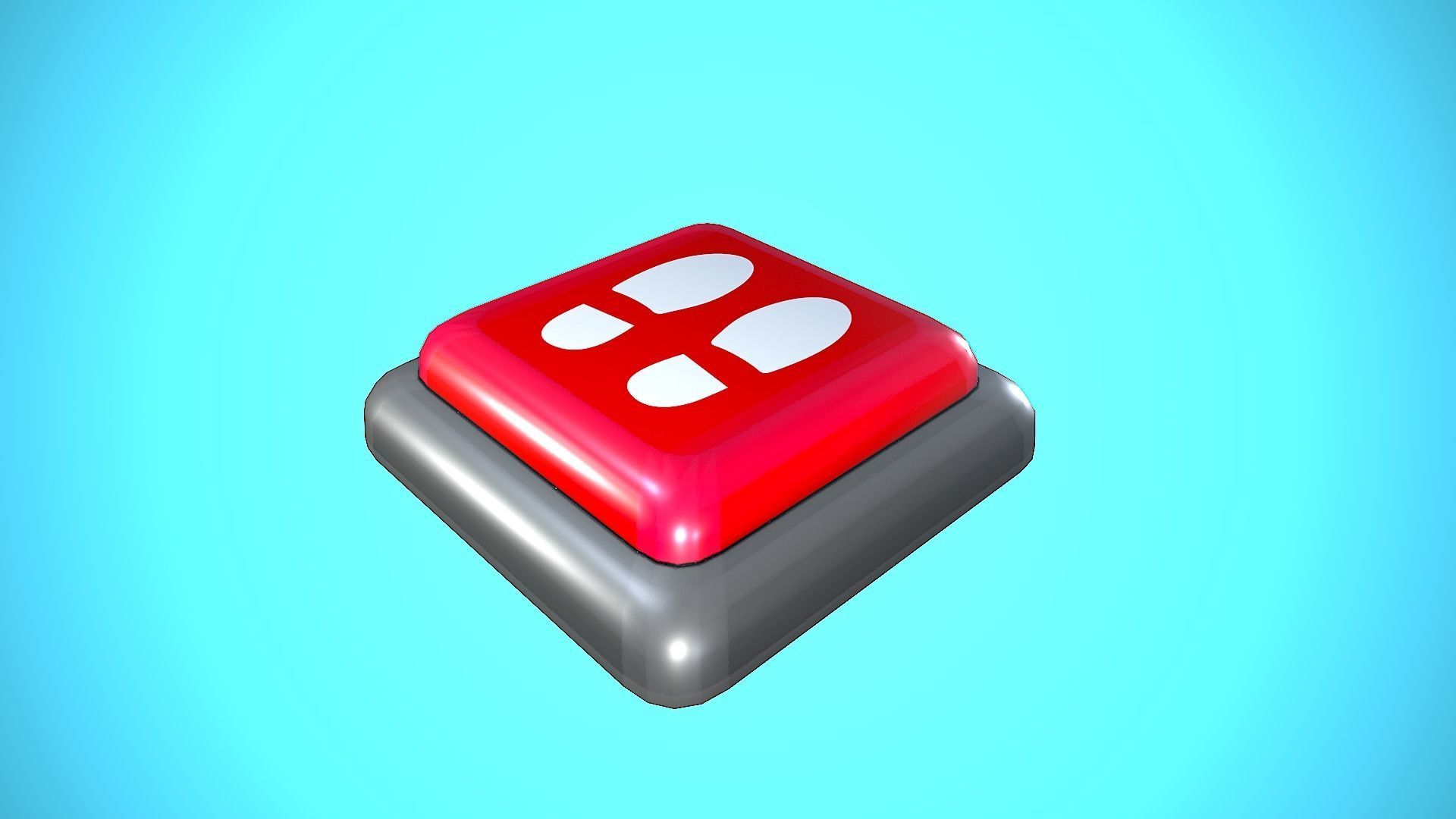 PRESSURE PLATE CARTOON STYLIZED Low-poly 3D model_9