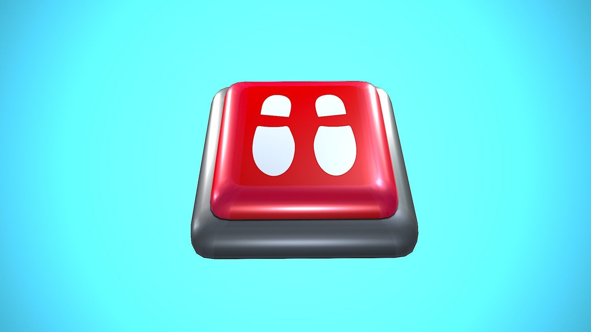 PRESSURE PLATE CARTOON STYLIZED Low-poly 3D model_10