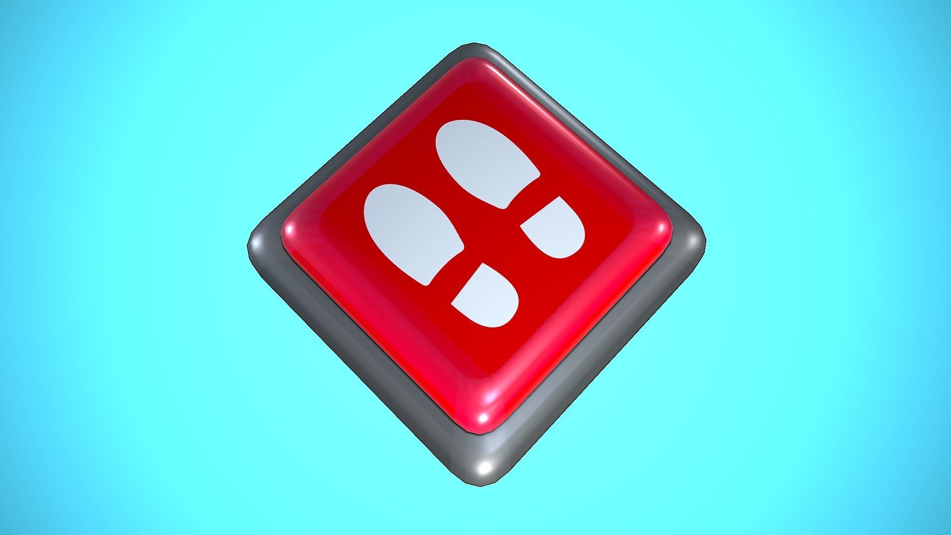 PRESSURE PLATE CARTOON STYLIZED Low-poly 3D model_12