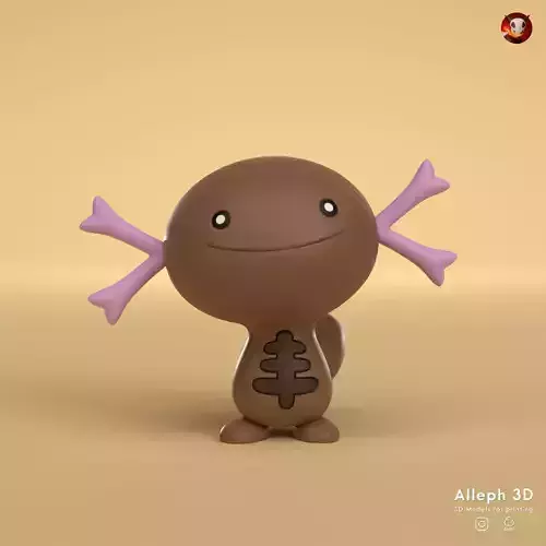 Pokemon paldean wooper 3D print model