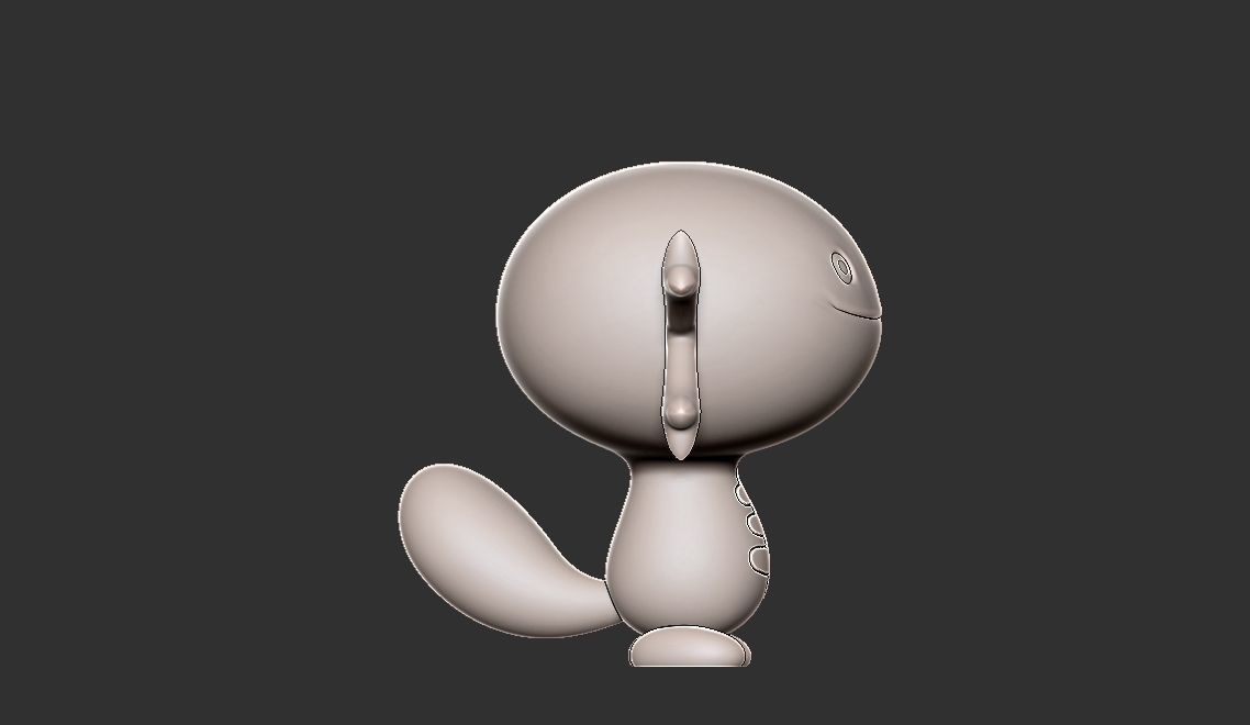 Pokemon paldean wooper 3D print model_6