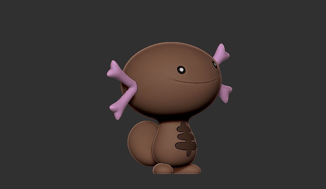 Pokemon paldean wooper 3D print model_3