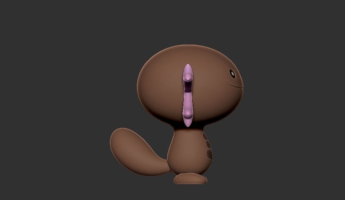 Pokemon paldean wooper 3D print model_5