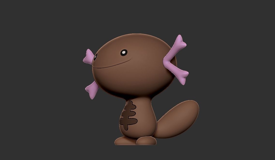 Pokemon paldean wooper 3D print model_9