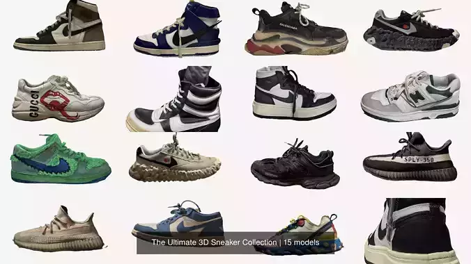 The Ultimate 3D Sneaker Collection 