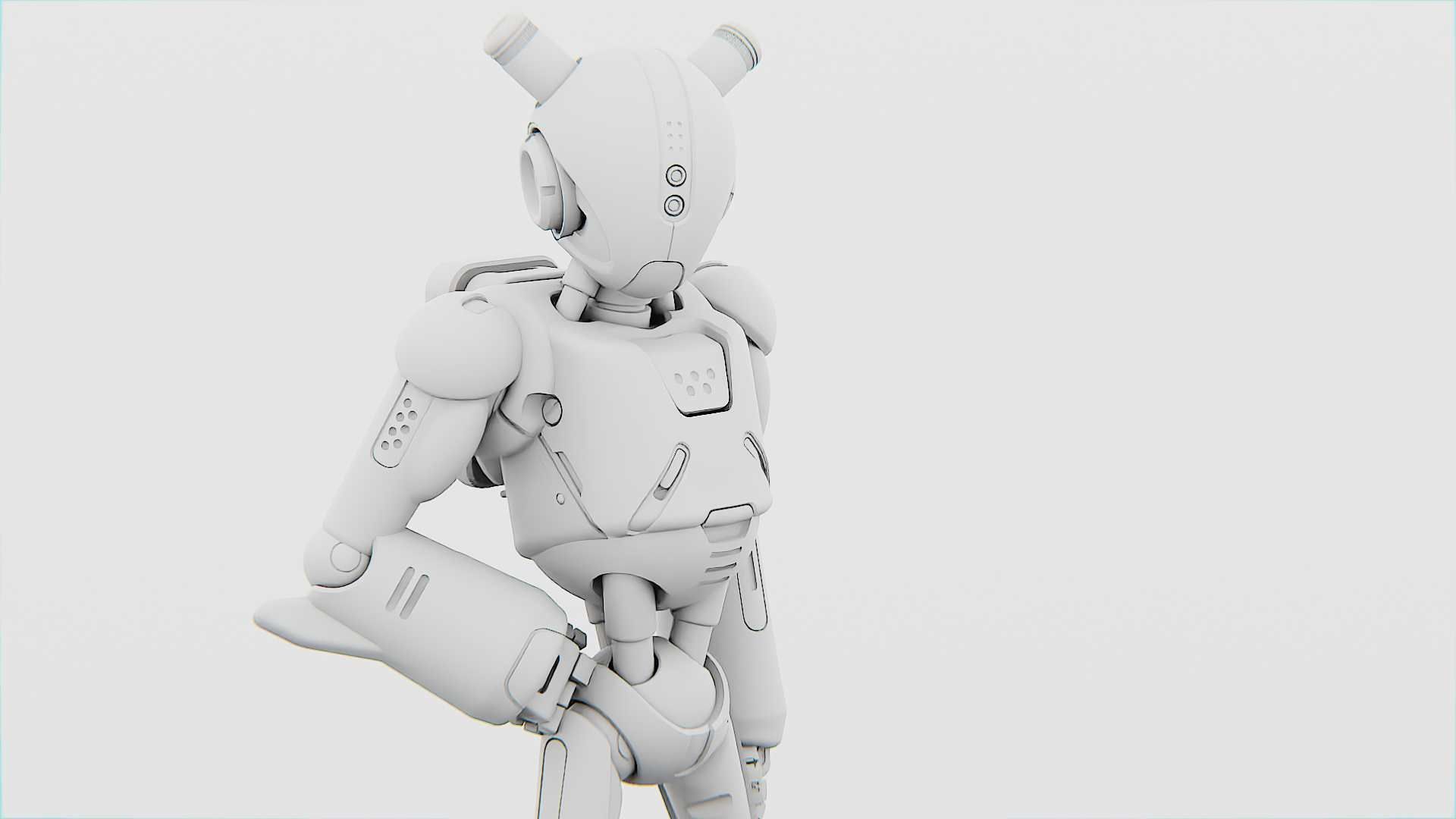 ANDROID XENON-B   RIGGED 3D model_30