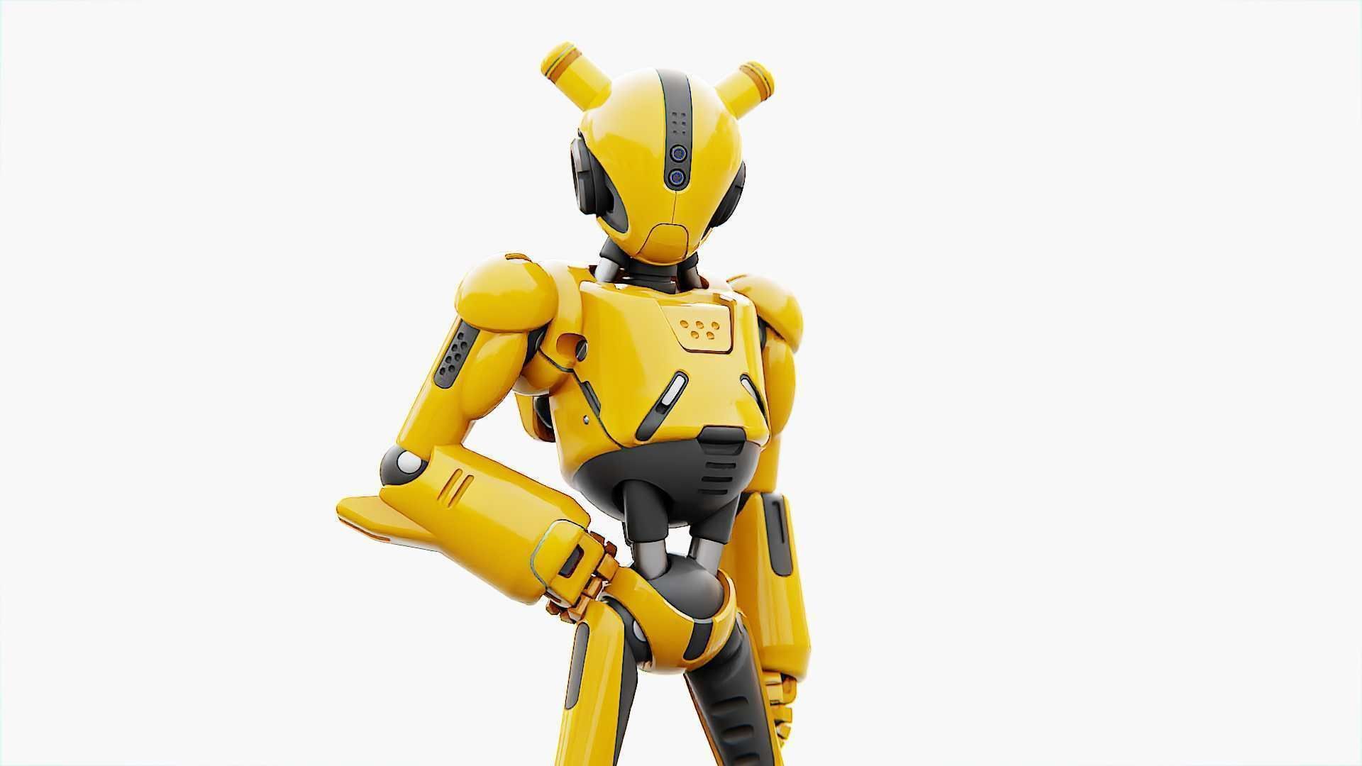 ANDROID XENON-B   RIGGED 3D model_2